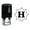 Black, variant on Printtoo Octagon Celtic Swirl Frame Alphabet H Monogram Self Inking Rubber Stamp Office Stationary