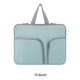 thumbnail image 3 of Injueey Funda para computadora portátil con asa Estuche impermeable para computadora Bolsa de transporte de viaje Compartimentos protectores Relojes inteligentes Verde 15.6 pulgadas, 3 of 6