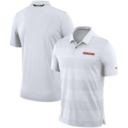 White Sideline Performance Polo - San Francisco 49ers Nike Sideline Early Season Wordmark Performance Polo - White