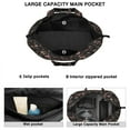 thumbnail image 3 of Flower Women's Large Weekend Travel Bag Moving Canvas Handbag Thick Double Layer Beach Weekend Travel Unisex Hospital Maternity Delivery with Toiletry Waterproof, 3 of 5