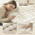 thumbnail image 4 of OHSIO Couch Cover for Pets, Non-Slip Fuzzy Sofa Slipcover, Washable Soft Sofa Protector for Couch Sofa and Sectional (White, 27.6'' x 63''), 4 of 9