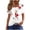 White④, variant on Dvprdro Womens Floral Print Round Neck Top Short Sleeve Ruched Detail Breathable Summer T Shirts
