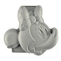 Farberware Disney Minnie Mouse 3D Cake Pan Gray, Dishwasher Safe and Oven Safe to 450°F, Gray