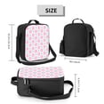 thumbnail image 2 of Lsque Checkerboard With Snowflake Lunch Bag Lunch Box for Women Men Reusable Insulated Lunch Tote Bag,Leakproof Thermal Cooler Sack Food Handbags Case High Capacity, 2 of 9