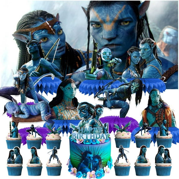Avatar Party Decorations Decor Supplies Honeycomb Centerpieces Table Toppers Cake Toppers for Birthday Photo Props
