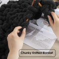 thumbnail image 3 of Chenilla gruesa negra de Yarn HOMBYS para tejer y tejer, 3 of 9