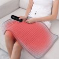 thumbnail image 2 of M Medium Electrical Heating Pad With Adjustable Warmth Gray Polyester Soft And Machine Washable For Body Pain Relief On Shoulders Or Knees Safe And Comfortable, 2 of 7