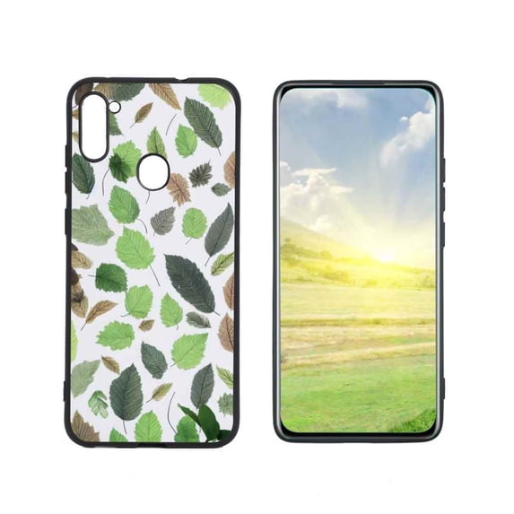 Compatible with Samsung Galaxy A11 Phone Case, Leaves-169 Case Men Women, Flexible Silicone Shockproof Case for Samsung Galaxy A11