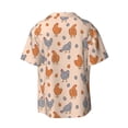 thumbnail image 6 of Lsque Funny Chicken print Men's Cuban Collar Short Sleeve Shirt Summer Beachwear Casual Button Down Fashionable Vacation Leisure Shirt-X-Large, 6 of 7