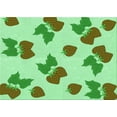thumbnail image 1 of Ahgly Company Machine Washable Indoor Rectangle Transitional Green Area Rugs, 2' x 3', 1 of 7