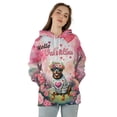 thumbnail image 4 of Hello Valentine’s Day Rottweiler Flower Crown Romantic Pink Floral All Over Print 3D Hoodie Unisex Merch Hoodies Rottie Dog Lover Gifts Idea - 00031, 4 of 6