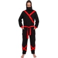 thumbnail image 2 of FUNZIEZ! - Ninja Slim Fit Adult Unisex Novelty Union Suit - Large, 2 of 7