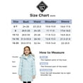 thumbnail image 4 of Wantdo Girls' Coat Warm Winter Jacket Waterproof Puffer Lined Outerwear Jacket Light Blue 14/16, 4 of 11