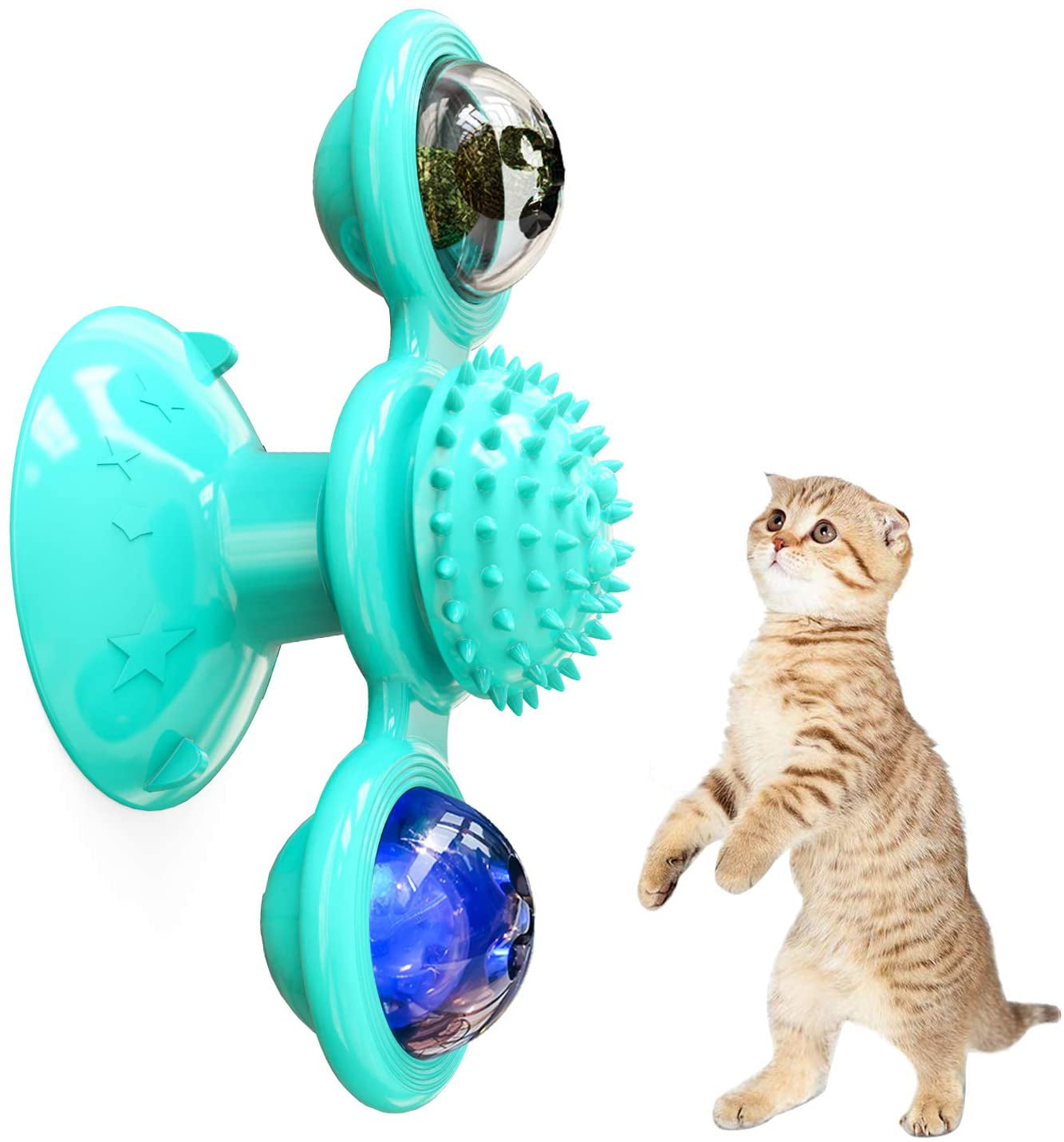 4Pcs Balls Cat Toy Interactive Cat Pet Play Chewing Scratching Roll Kitten Toy 