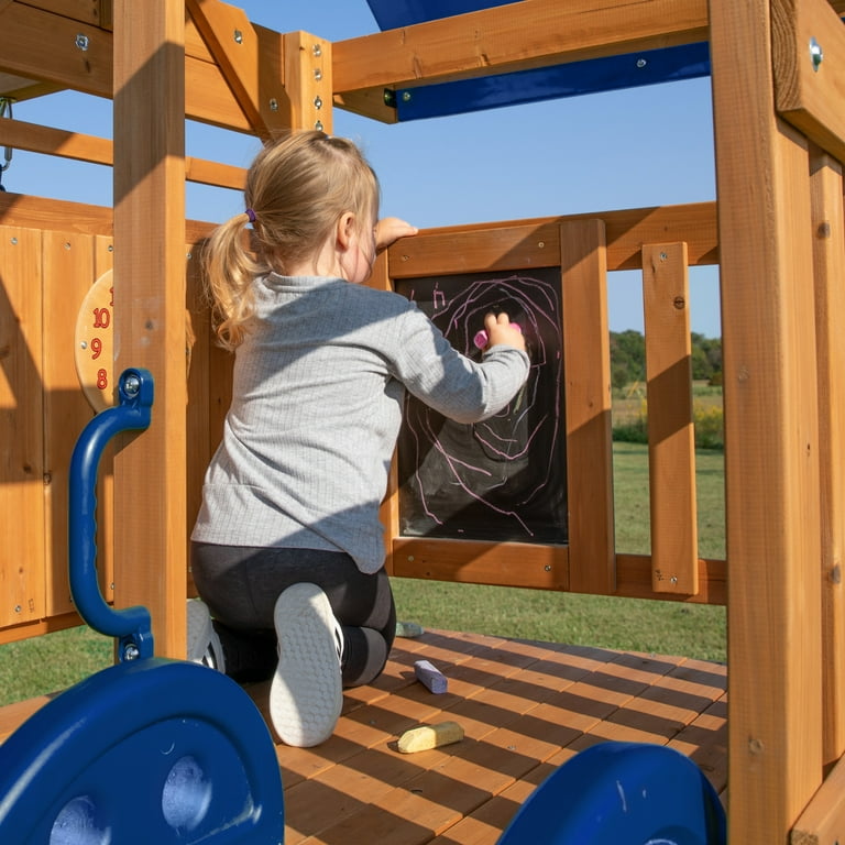 Backyard Discovery Aurora Wooden Cedar Swing Set