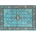 thumbnail image 1 of Ahgly Company Indoor Rectangle Persian Light Blue Traditional Area Rugs, 2' x 5', 1 of 4