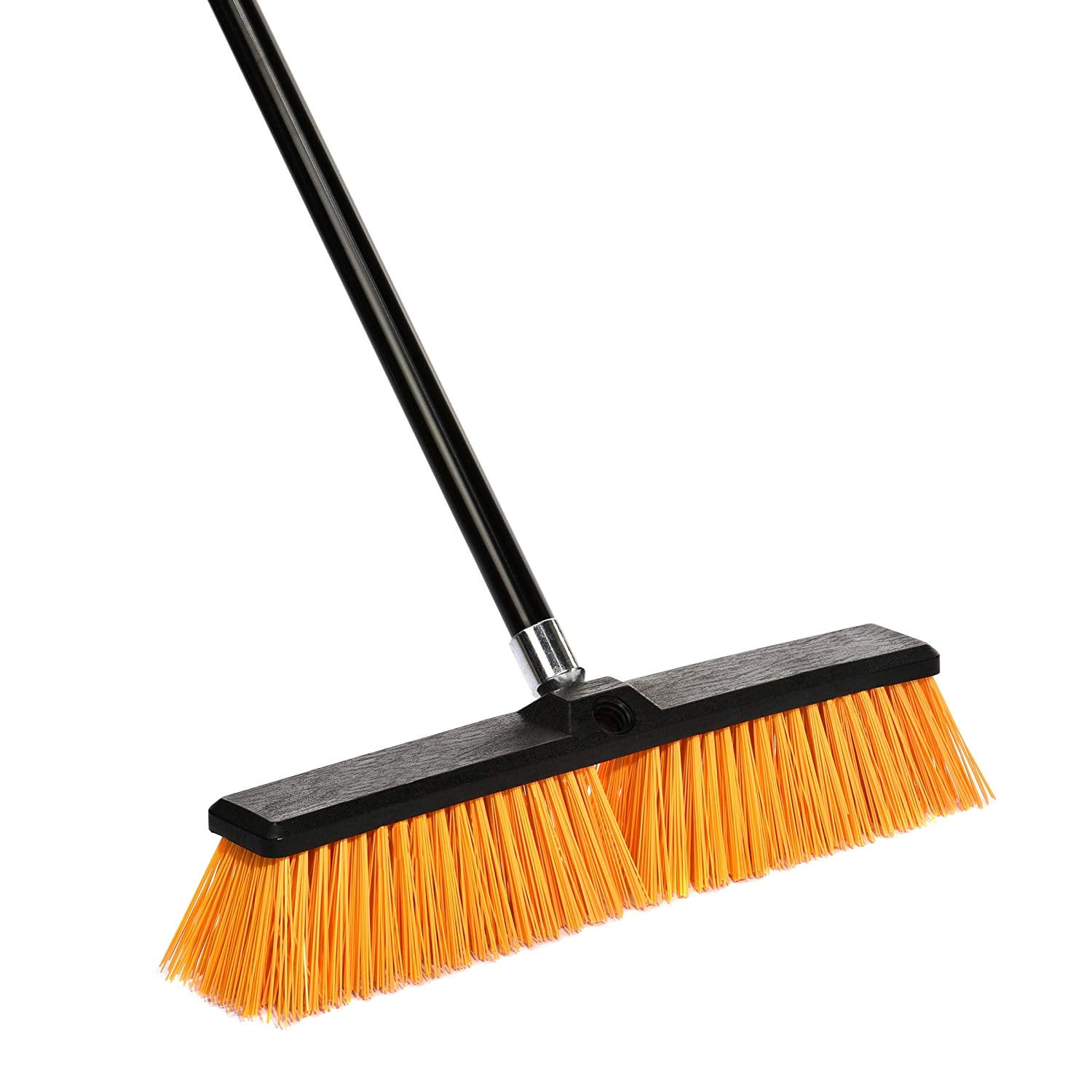 Alpine Industries 18" Commercial MultiSurface Push Broom, Orange