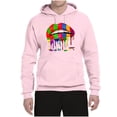 thumbnail image 2 of Wild Bobby, Colorful Painted Lip, Streetwear, Unisex Graphic Hoodie Sweatshirt, Light Pink, Medium, 2 of 5