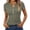 Army Green -BP16, variant on Women's Short Sleeve Tops Ribbed Henley Button Up Shirt Slim Fitted Basic Casual Blouse Spring 2026 Army Green 2XL