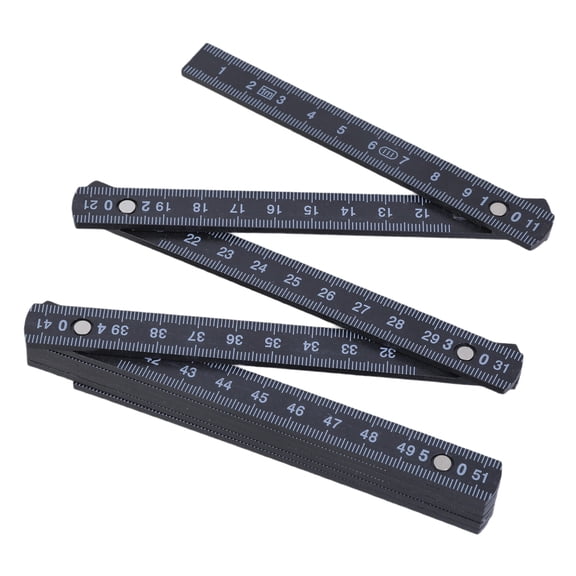 COOLHOOD Easy Carry 1 Meter Foldable Ruler with Metal Rivets Engineering Measurement Device for Home Renovations & Classroom Use