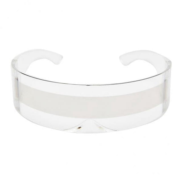 3xSpace Party Cosplay Disfraz Futurista -Pieza Bar Novedad Gafas Transparente 3 piezas