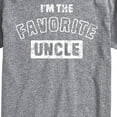 thumbnail image 3 of Instant Message - I'm The Favorite Uncle - Men's Short Sleeve Graphic T-Shirt, 3 of 6