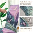 thumbnail image 5 of Yayeee 2 Pack Dining Chair Covers Stretch Parson Chairs Slipcovers Seat Protector, Green Night Deer, 5 of 6