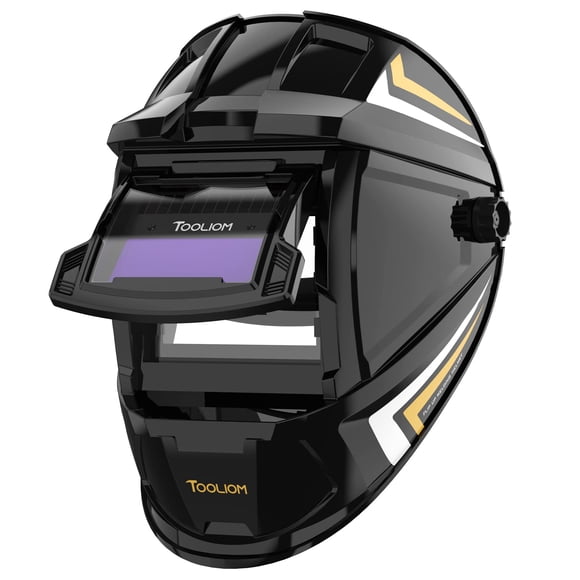 Casco de soldadura TOOLIOM Flip Up, oscurecimiento automático, color verdadero