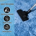 thumbnail image 7 of ZENELESS Indoor Fluffy Rug,5x7 Cobalt Blue Fuzzy Non-Slip Carpets for Living Room Bedroom Home Decor, 7 of 7