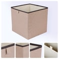 thumbnail image 2 of REGALWOVEN Storage Cube, Fabric Storage Bin for Shelves Closet, Set of 3 Collapsible Storage Baskets for Organizing Clothes Books Coffee 13*13*13in, 2 of 6