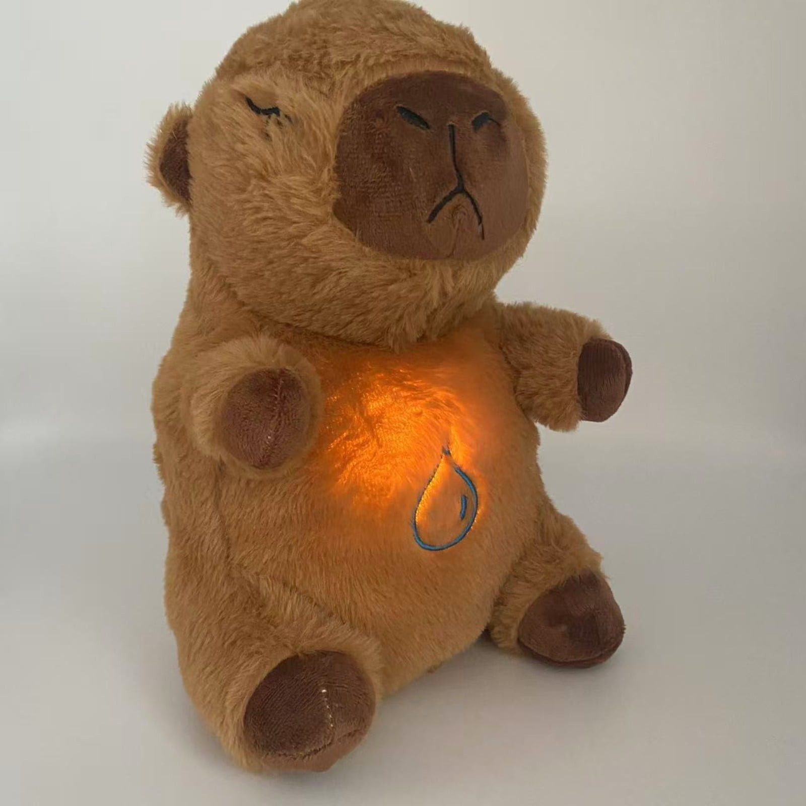 Light-Up Plush Capybara  – Soft Breathing Glow Novelty Gift for Home