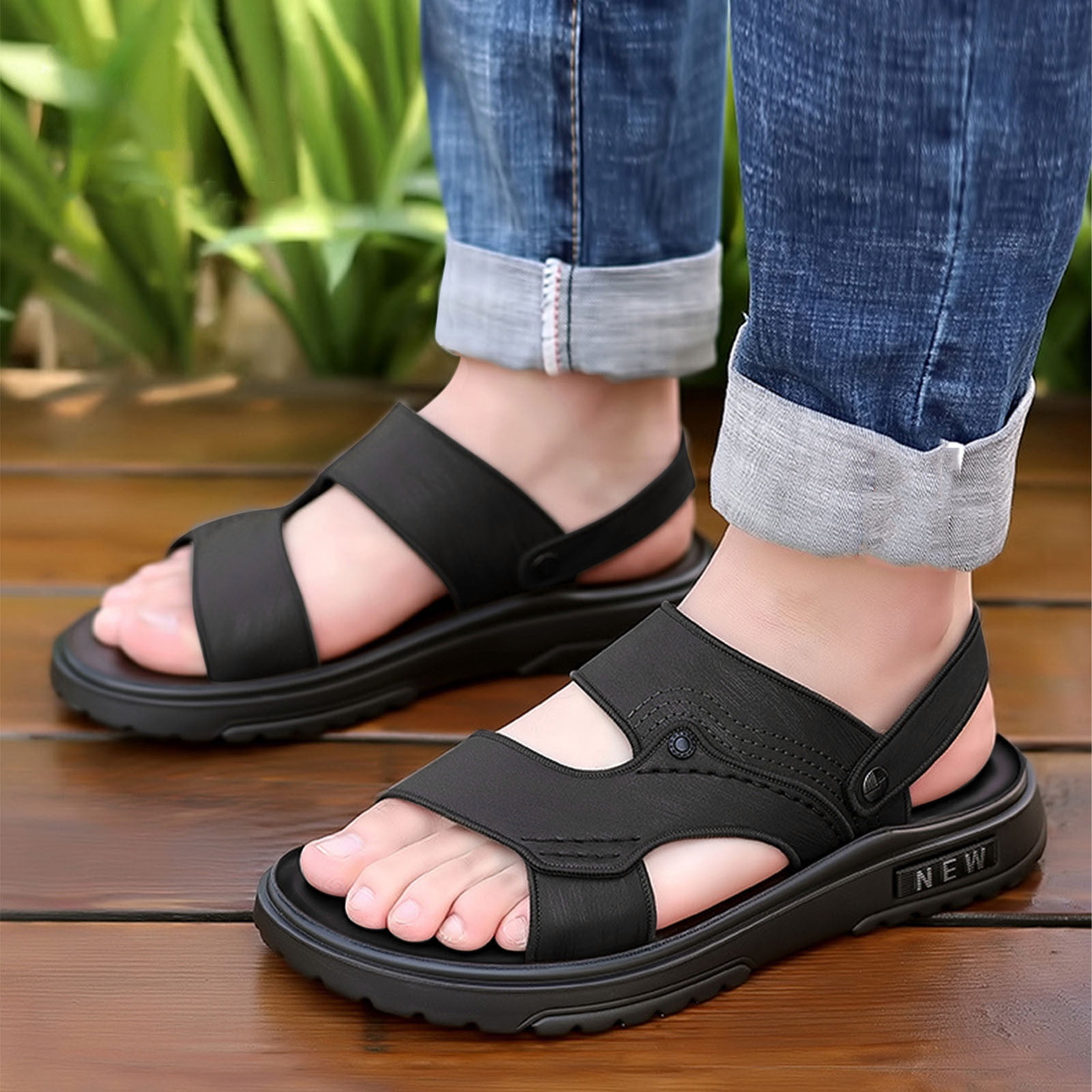 Mlkoz Womens Sandals, Men's Fashion Casual Beach Spring And Summer