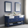 thumbnail image 6 of Altair Design Maribella 28" Rectangular Bathroom Wood Framed Wall Mirror in Jewelry Blue, 6 of 8