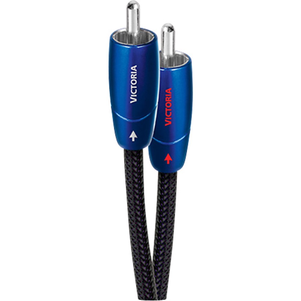 AudioQuest Victoria 4.9' RCAtoRCA Cable Black/Blue
