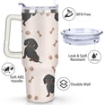 thumbnail image 3 of 40oz Dog Mom Tumbler - Leakproof Travel Coffee Mug with Handle - Cute Puppy Gift for Women Who Love Dogs - Double Wall Stainless, 3 of 7
