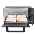 thumbnail image 4 of New 4-Slice Toaster Oven, Black, Includes Baking Rack and Pan, 3 Settings, 4 of 7