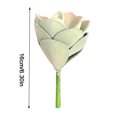 thumbnail image 2 of Flor suculenta artificial Oficina en casa Decoración de plantas suculentas falsas Decoración floral EVA, Mediana, Verde rosa AweSitey HA6992-02B, 2 of 6
