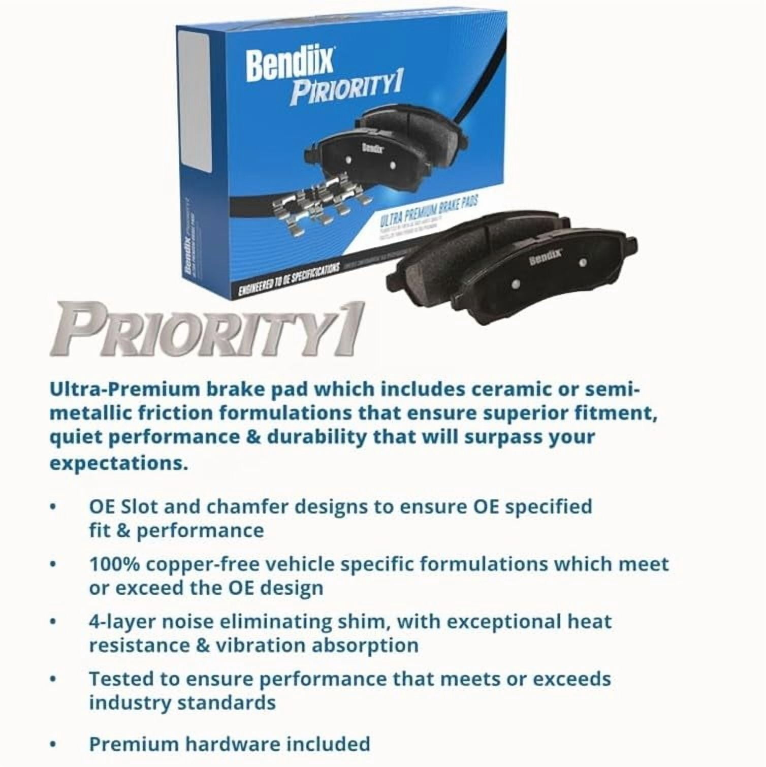 Bendix Brakes Disc Brake Pad Set Fits select: 1997-2008 PORSCHE BOXSTER, 2007-2008 PORSCHE CAYMAN