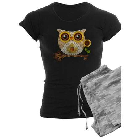 

CafePress - Owls Autumn Song Pajamas - Women s Dark Pajamas