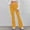 Yellow, variant on Jacenvly Pants for Women Flared Pants Extra Long Elastic Waisted Plain Formal Trousers for Women Casual Slim High Elastic Waist Solid Color Sports Yoga Flare Pants