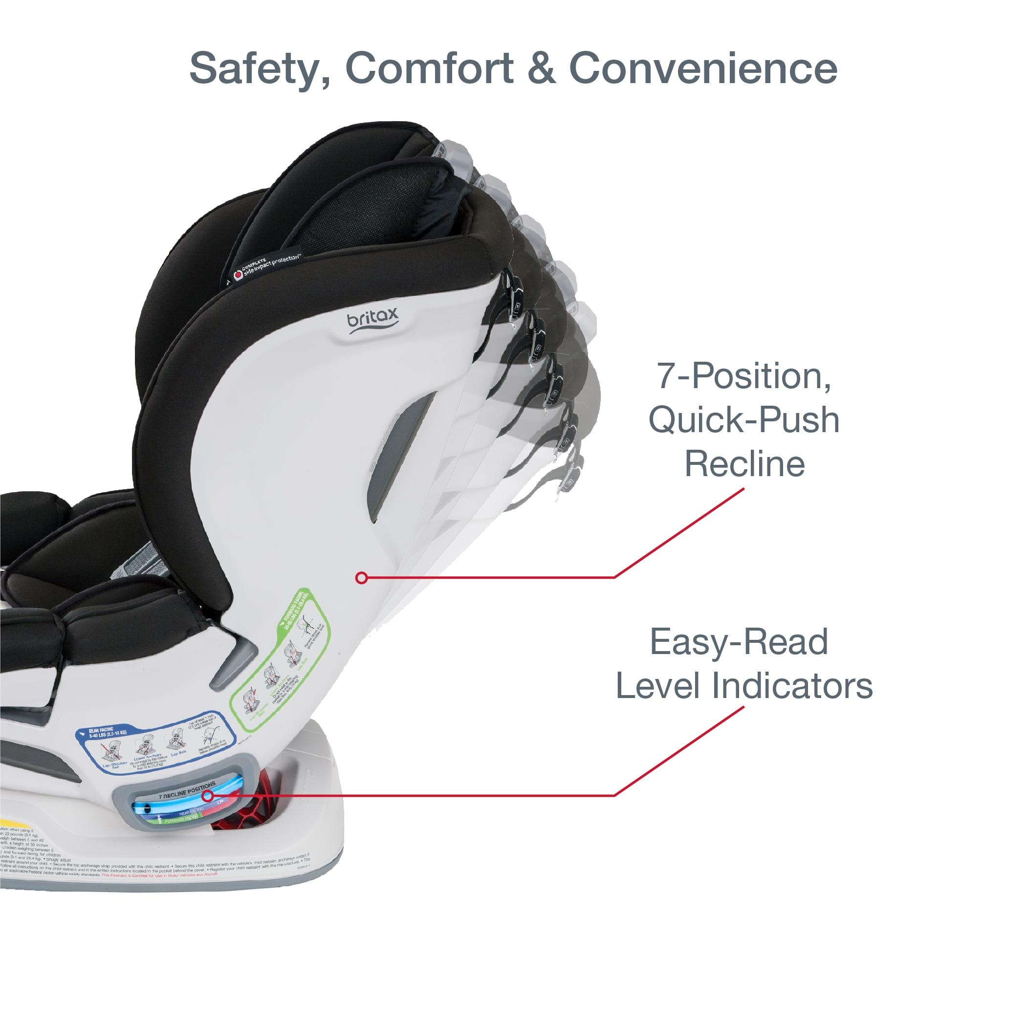 Britax Boulevard ClickTight Harness Convertible Car Seat Vector