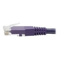 thumbnail image 7 of Eaton Tripp Lite Series Cat6 Gigabit Molded (UTP) Ethernet Cable (RJ45 M/M), PoE, Purple, 6 ft. (1.83 m) - Patch cable - RJ-45 (M) to RJ-45 (M) - 6 ft - UTP - CAT 6 - IEEE 802.3ab/IEEE 802.5 - molded, stranded - purple, 7 of 7