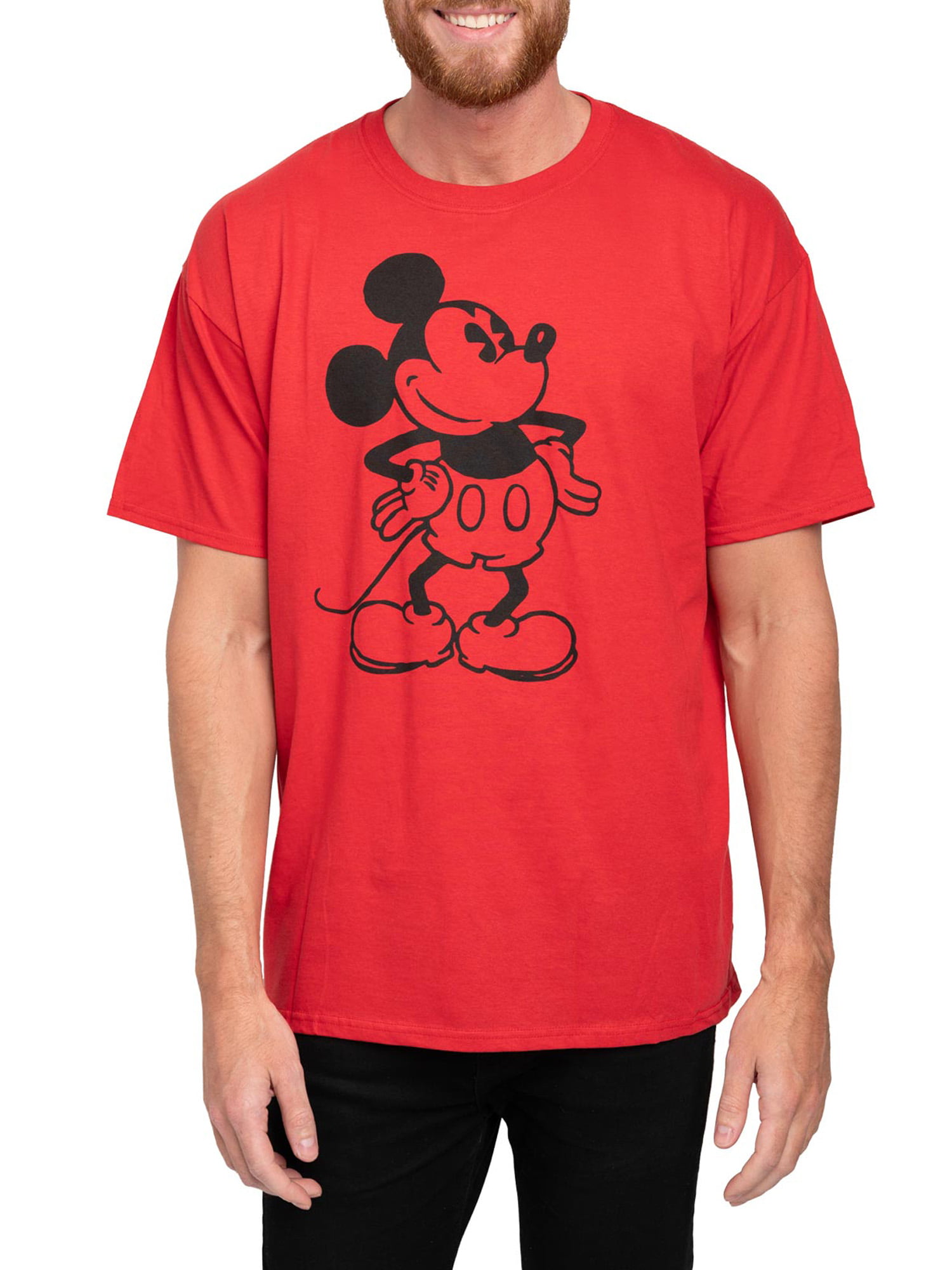 Mickey Mouse Shirt 2XL Disney Red Thermal 