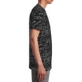 thumbnail image 3 of Honeii Black Scientific Print Youth Short Sleeve T-Shirt,Boys Athletic Shirt,Quick Dry Short Sleeve Performance Moisture Wicking T Shirt, 3 of 6