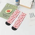 thumbnail image 7 of Pofeuu Strawberry Print 30cm Socks, Adult Running Hiking Socks for Youth and Adult, 7 of 7
