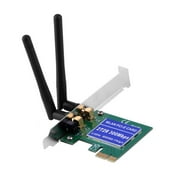 PCI Wifi Card, Wireless 300M Built-in Network PCI-1 Express Adapter Card 802.11B/G/N Antenna for Video Streaming Online Gaming Internet Calls One Sale