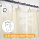 thumbnail image 2 of Qjhomo Juego De Cortinas De Ducha Florales De Color Beige, Linda Cortina De Baño Color Crema De Margaritas, Tela Impermeable Lavable, Cortina De Ducha Extra Larga Con 12 Ganchos, Cortinas De Ducha De, 2 of 5
