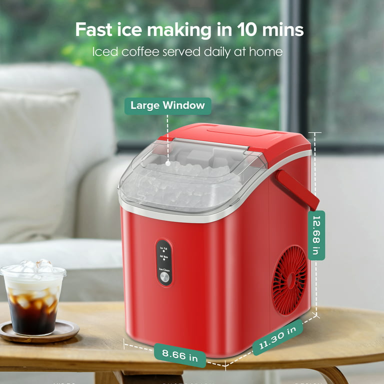 KISSAIR Ice Maker Countertop with Soft Chewable Pellet Ice, 34Lbs/24H, –  Kissair