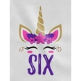 thumbnail image 2 of Tstars 6th Birthday Unicorn Tshirt for Girls - Perfect Birthday Gift - Youth Graphic Tee - Ideal Party Outfit - Kids' Birthday Apparel - Unicorn Themed Party Tee - Celebratory Unicorn Print Tshirt, 2 of 5