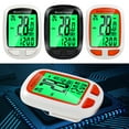 thumbnail image 3 of GLFILL Waterproof Bicycle Wireless Speedometer Bike LCD Computer Speed Odometer English White, 3 of 9